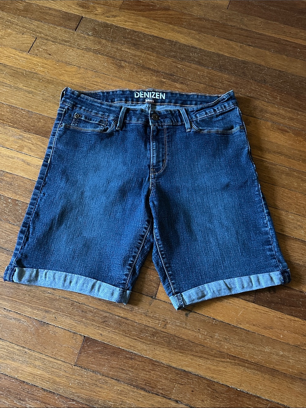 Denizen from Levi's Dark Blue Bermuda Length Shorts, Sz 10